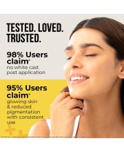 Dr. Sheth's Kesar & Kojic Acid Sunscreen SPF 50+ Pa++++ |In-Vivo Tested | For Pigmentation-Free Skin | Lightweight & Non Greasy | For UVA/UVB & Blue Light & IR Protection | No White Cast | For All Skin Types | For Men & Women | 74 Dr. Sheth's Kesar & Kojic Acid Sunscreen SPF 50+ Pa++++ |In-Vivo Tested | For Pigmentation-Free Skin | Lightweight & Non Greasy | For UVA/UVB & Blue Light & IR Protection | No White Cast | For All Skin Types | For Men & Women | 74