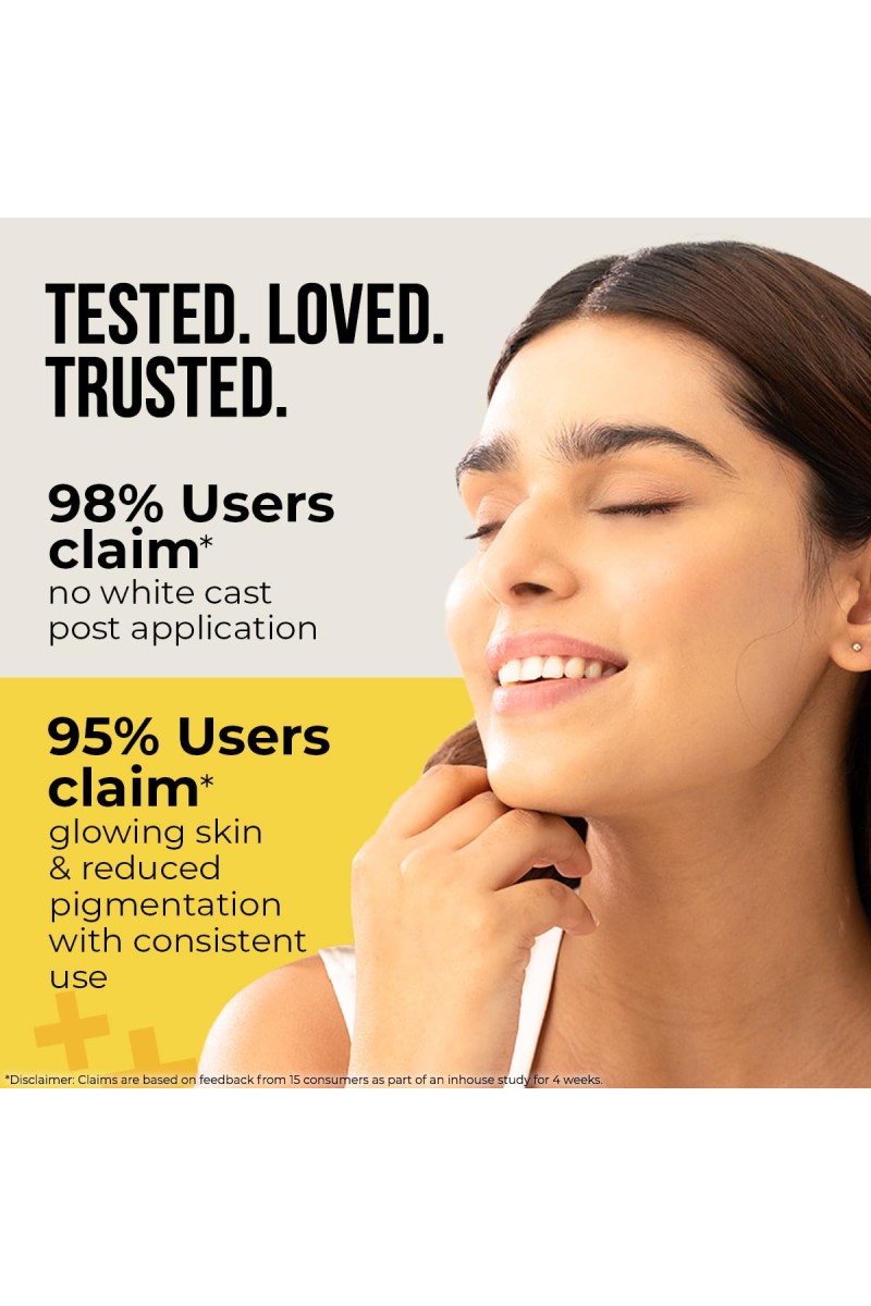 Dr. Sheth's Kesar & Kojic Acid Sunscreen SPF 50+ Pa++++ |In-Vivo Tested | For Pigmentation-Free Skin | Lightweight & Non Greasy | For UVA/UVB & Blue Light & IR Protection | No White Cast | For All Skin Types | For Men & Women | 74