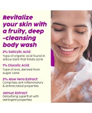 Jamun 2% Salicylic Acid Body Wash For Body Acne, Bumpy Skin | For All Skin Types Jamun 2% Salicylic Acid Body Wash For Body Acne, Bumpy Skin | For All Skin Types