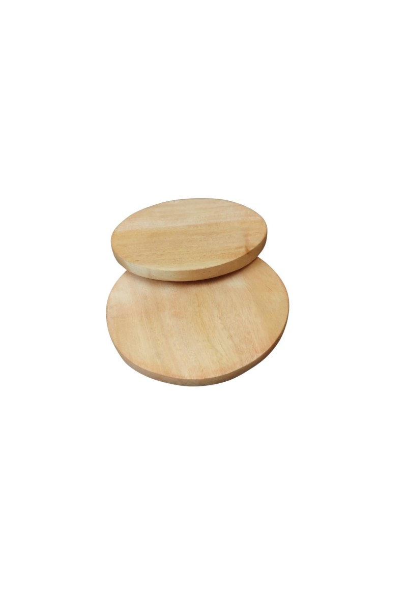 Natural Wooden Lids for Glass Tumblers & Carafes â€“ Airtight Drink Covers & Mini Tray Coasters â€“ Pack of 2 | Multipurpose Wooden Lid Coaster Combo for Home & Kitchen