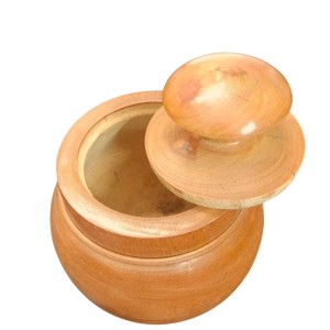 Handcrafted Wooden Jar with Lid | Multipurpose Storage Container for Kitchen, Sugar, salt,dry fruits & Home DÃ©coration (Pack of 4)