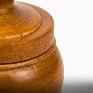 Handcrafted Wooden Jar with Lid | Multipurpose Storage Container for Kitchen, Sugar, salt,dry fruits & Home DÃ©coration (Pack of 4)