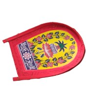 Handicrafts Bamboo Kulo Tray &ndash; Handmade & Hand-Painted Bamboo Soop/Basket for Puja, Home Decor, Storage & Gifting | Eco-Friendly Traditional Bengali Tray à¦¬à¦¾à¦à¦¶à§‡à¦° à¦•à§à¦²à§‹ (13 x 17 inch)