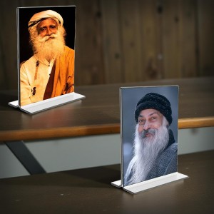 Car Desk/Table Top Sadhguru & Osho Acrylic T-Style Photo Stand - 2.5x3.5 Inches, Compact and Stylish Spiritual Display, easily change 2 photos ( Pack of 1 ) Car Desk/Table Top Sadhguru & Osho Acrylic T-Style Photo Stand - 2.5x3.5 Inches, Compact and Stylish Spiritual Display, easily change 2 photos ( Pack of 1 )