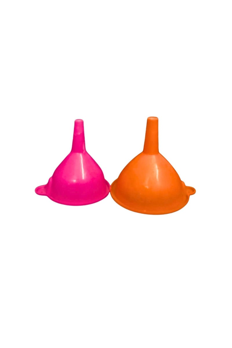 Plastic Funnel Set 2 â€“ Multipurpose Wide Mouth Funnels for Kitchen Use, Liquid & Dry Transfer, Oil, Water, Juice, Powder Filling, Durable & Easy to Clean