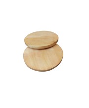 Natural Wooden Lids for Glass Tumblers & Carafes â€“ Airtight Drink Covers & Mini Tray Coasters â€“ Pack of 2