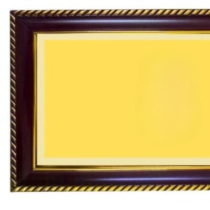 Lakshmi-Ganesha-Kartikeya Photo Frame 8x4 Inch | Glossy Maroon Polystyrene Frame | Divine Wall & Table Decor | Temple Decoration & Gift Item (Pack Of 1) (F20751)