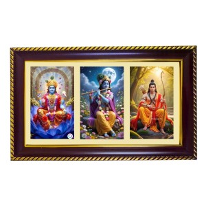 Vishnu-Krishna-Ram Photo Frame 8x4 Inch | Glossy Maroon Polystyrene Frame | Divine Wall & Table Decor | Temple Decoration & Gift Item (Pack Of 1) (F20930) Vishnu-Krishna-Ram Photo Frame 8x4 Inch | Glossy Maroon Polystyrene Frame | Divine Wall & Table Decor | Temple Decoration & Gift Item (Pack Of 1) (F20930)