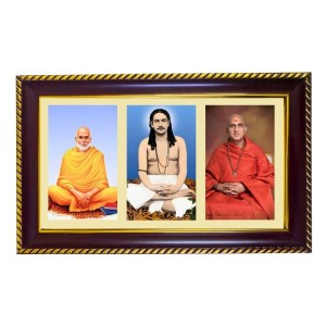 Swami Vivekananda, Ramkrishna Paramahansa, And Sarada Maa Photo Frame 10x6 Inch | Glossy Maroon Polystyrene Frame | Divine Wall & Table Decor | Temple Decoration & Gift Item (Pack Of 1) (F21488) Swami Vivekananda, Ramkrishna Paramahansa, And Sarada Maa Photo Frame 10x6 Inch | Glossy Maroon Polystyrene Frame | Divine Wall & Table Decor | Temple Decoration & Gift Item (Pack Of 1) (F21488)