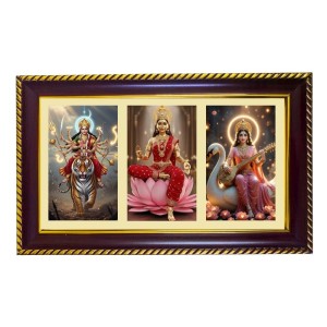 Tridevi Photo Frame 8x4 Inch | Glossy Maroon Polystyrene Frame | Divine Wall & Table Decor | Temple Decoration & Gift Item (Pack Of 1) (F21273) Tridevi Photo Frame 8x4 Inch | Glossy Maroon Polystyrene Frame | Divine Wall & Table Decor | Temple Decoration & Gift Item (Pack Of 1) (F21273)