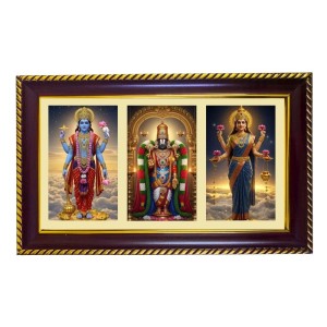 Vishnu-Vittal-Lakshmi Photo Frame 8x4 Inch | Glossy Maroon Polystyrene Frame | Divine Wall & Table Decor | Temple Decoration & Gift Item (Pack Of 1) (F21403) Vishnu-Vittal-Lakshmi Photo Frame 8x4 Inch | Glossy Maroon Polystyrene Frame | Divine Wall & Table Decor | Temple Decoration & Gift Item (Pack Of 1) (F21403)