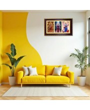 Tridevi Photo Frame 14x10 Inch | Glossy Maroon Polystyrene Frame | Divine Wall & Table Decor | Temple Decoration & Gift Item (Pack Of 1) (F21282)