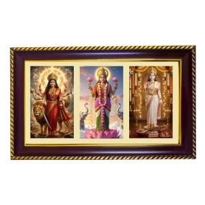 Tridevi Photo Frame 8x4 Inch | Glossy Maroon Polystyrene Frame | Divine Wall & Table Decor | Temple Decoration & Gift Item (Pack Of 1) (F21284) Tridevi Photo Frame 8x4 Inch | Glossy Maroon Polystyrene Frame | Divine Wall & Table Decor | Temple Decoration & Gift Item (Pack Of 1) (F21284)