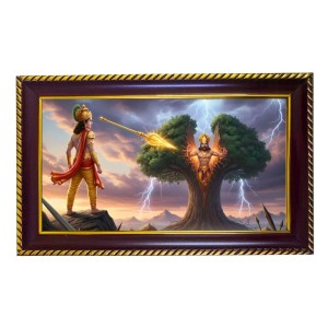 Murgun Photo Frame 8x4 Inch | Glossy Maroon Polystyrene Frame | Divine Wall & Table Decor | Temple Decoration & Gift Item (Pack Of 1) (F20348) Murgun Photo Frame 8x4 Inch | Glossy Maroon Polystyrene Frame | Divine Wall & Table Decor | Temple Decoration & Gift Item (Pack Of 1) (F20348)