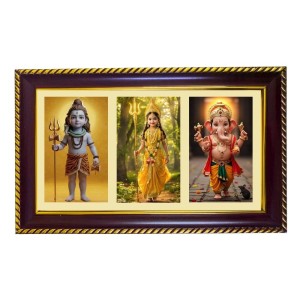 Shiva -Parvti-Ganesha Photo Frame 8x4 Inch | Glossy Maroon Polystyrene Frame | Divine Wall & Table Decor | Temple Decoration & Gift Item (Pack Of 1) (F21234) Shiva -Parvti-Ganesha Photo Frame 8x4 Inch | Glossy Maroon Polystyrene Frame | Divine Wall & Table Decor | Temple Decoration & Gift Item (Pack Of 1) (F21234)