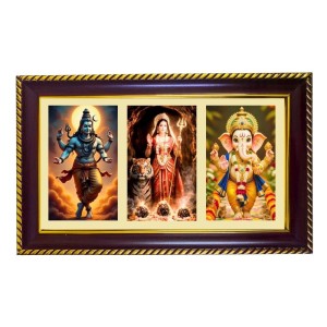 Shiva-Parvti-Ganesha Photo Frame 8x4 Inch | Glossy Maroon Polystyrene Frame | Divine Wall & Table Decor | Temple Decoration & Gift Item (Pack Of 1) (F20872) Shiva-Parvti-Ganesha Photo Frame 8x4 Inch | Glossy Maroon Polystyrene Frame | Divine Wall & Table Decor | Temple Decoration & Gift Item (Pack Of 1) (F20872)
