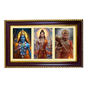 Ram-Hanuman-Arjuna Photo Frame 8x4 Inch | Glossy Maroon Polystyrene Frame | Divine Wall & Table Decor | Temple Decoration & Gift Item (Pack Of 1) (F21085) Ram-Hanuman-Arjuna Photo Frame 8x4 Inch | Glossy Maroon Polystyrene Frame | Divine Wall & Table Decor | Temple Decoration & Gift Item (Pack Of 1) (F21085)