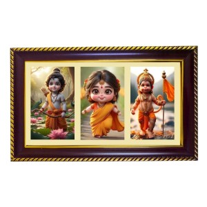 Ram-Sita Hanuman Photo Frame 8x4 Inch | Glossy Maroon Polystyrene Frame | Divine Wall & Table Decor | Temple Decoration & Gift Item (Pack Of 1) (F21248) Ram-Sita Hanuman Photo Frame 8x4 Inch | Glossy Maroon Polystyrene Frame | Divine Wall & Table Decor | Temple Decoration & Gift Item (Pack Of 1) (F21248)