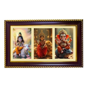 Shiva -Parvti-Ganesha Photo Frame 8x4 Inch | Glossy Maroon Polystyrene Frame | Divine Wall & Table Decor | Temple Decoration & Gift Item (Pack Of 1) (F21235) Shiva -Parvti-Ganesha Photo Frame 8x4 Inch | Glossy Maroon Polystyrene Frame | Divine Wall & Table Decor | Temple Decoration & Gift Item (Pack Of 1) (F21235)