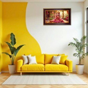 Mata Laxmi Photo Frame 14x10 Inch | Glossy Maroon Polystyrene Frame | Divine Wall & Table Decor | Temple Decoration & Gift Item (Pack Of 1) (F20617) Mata Laxmi Photo Frame 14x10 Inch | Glossy Maroon Polystyrene Frame | Divine Wall & Table Decor | Temple Decoration & Gift Item (Pack Of 1) (F20617)