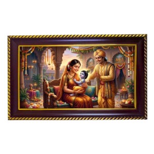 Lord Krishna Photo Frame 14x10 Inch | Glossy Maroon Polystyrene Frame | Divine Wall & Table Decor | Temple Decoration & Gift Item (Pack Of 1) (F20528) Lord Krishna Photo Frame 14x10 Inch | Glossy Maroon Polystyrene Frame | Divine Wall & Table Decor | Temple Decoration & Gift Item (Pack Of 1) (F20528)