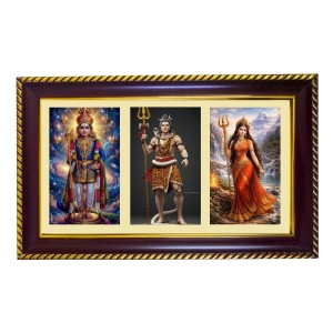 Murgun-Shiva-Parvti Photo Frame 12x8 Inch | Glossy Maroon Polystyrene Frame | Divine Wall & Table Decor | Temple Decoration & Gift Item (Pack Of 1) (F21457) Murgun-Shiva-Parvti Photo Frame 12x8 Inch | Glossy Maroon Polystyrene Frame | Divine Wall & Table Decor | Temple Decoration & Gift Item (Pack Of 1) (F21457)