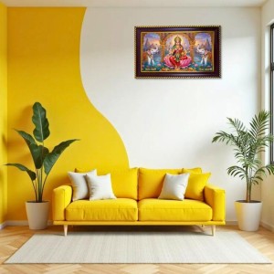 Mata Laxmi Photo Frame 14x10 Inch | Glossy Maroon Polystyrene Frame | Divine Wall & Table Decor | Temple Decoration & Gift Item (Pack Of 1) (F20602) Mata Laxmi Photo Frame 14x10 Inch | Glossy Maroon Polystyrene Frame | Divine Wall & Table Decor | Temple Decoration & Gift Item (Pack Of 1) (F20602)