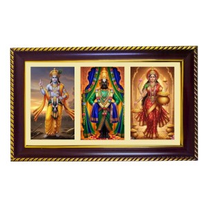 Vishnu-Vittal-Lakshmi Photo Frame 8x4 Inch | Glossy Maroon Polystyrene Frame | Divine Wall & Table Decor | Temple Decoration & Gift Item (Pack Of 1) (F21042) Vishnu-Vittal-Lakshmi Photo Frame 8x4 Inch | Glossy Maroon Polystyrene Frame | Divine Wall & Table Decor | Temple Decoration & Gift Item (Pack Of 1) (F21042)