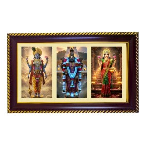 Vishnu-Vittal-Lakshmi Photo Frame 14x10 Inch | Glossy Maroon Polystyrene Frame | Divine Wall & Table Decor | Temple Decoration & Gift Item (Pack Of 1) (F21402) Vishnu-Vittal-Lakshmi Photo Frame 14x10 Inch | Glossy Maroon Polystyrene Frame | Divine Wall & Table Decor | Temple Decoration & Gift Item (Pack Of 1) (F21402)