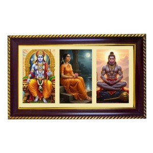 Ram-Sita-Hanuman Photo Frame 14x10 Inch | Glossy Maroon Polystyrene Frame | Divine Wall & Table Decor | Temple Decoration & Gift Item (Pack Of 1) (F20913) Ram-Sita-Hanuman Photo Frame 14x10 Inch | Glossy Maroon Polystyrene Frame | Divine Wall & Table Decor | Temple Decoration & Gift Item (Pack Of 1) (F20913)