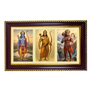 Ram-Hanuman-Arjuna Photo Frame 8x4 Inch | Glossy Maroon Polystyrene Frame | Divine Wall & Table Decor | Temple Decoration & Gift Item (Pack Of 1) (F21088) Ram-Hanuman-Arjuna Photo Frame 8x4 Inch | Glossy Maroon Polystyrene Frame | Divine Wall & Table Decor | Temple Decoration & Gift Item (Pack Of 1) (F21088)
