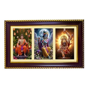 Ram-Krishna-Narshima Photo Frame 8x4 Inch | Glossy Maroon Polystyrene Frame | Divine Wall & Table Decor | Temple Decoration & Gift Item (Pack Of 1) (F21480) Ram-Krishna-Narshima Photo Frame 8x4 Inch | Glossy Maroon Polystyrene Frame | Divine Wall & Table Decor | Temple Decoration & Gift Item (Pack Of 1) (F21480)