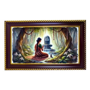 Mata Parwati Photo Frame 8x4 Inch | Glossy Maroon Polystyrene Frame | Divine Wall & Table Decor | Temple Decoration & Gift Item (Pack Of 1) (F20489) Mata Parwati Photo Frame 8x4 Inch | Glossy Maroon Polystyrene Frame | Divine Wall & Table Decor | Temple Decoration & Gift Item (Pack Of 1) (F20489)