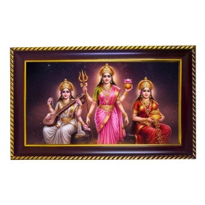 Tri Devi Photo Frame 8x4 Inch | Glossy Maroon Polystyrene Frame | Divine Wall & Table Decor | Temple Decoration & Gift Item (Pack Of 1) (F20357) Tri Devi Photo Frame 8x4 Inch | Glossy Maroon Polystyrene Frame | Divine Wall & Table Decor | Temple Decoration & Gift Item (Pack Of 1) (F20357)