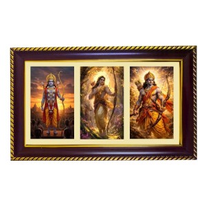 Ram-Hanuman-Arjuna Photo Frame 8x4 Inch | Glossy Maroon Polystyrene Frame | Divine Wall & Table Decor | Temple Decoration & Gift Item (Pack Of 1) (F21095) Ram-Hanuman-Arjuna Photo Frame 8x4 Inch | Glossy Maroon Polystyrene Frame | Divine Wall & Table Decor | Temple Decoration & Gift Item (Pack Of 1) (F21095)