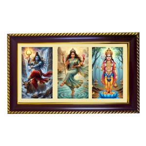 Shiva-Parvti-Murgan Photo Frame 8x4 Inch | Glossy Maroon Polystyrene Frame | Divine Wall & Table Decor | Temple Decoration & Gift Item (Pack Of 1) (F20834) Shiva-Parvti-Murgan Photo Frame 8x4 Inch | Glossy Maroon Polystyrene Frame | Divine Wall & Table Decor | Temple Decoration & Gift Item (Pack Of 1) (F20834)