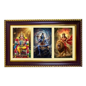 Murgun-Shiva-Parvti Photo Frame 12x8 Inch | Glossy Maroon Polystyrene Frame | Divine Wall & Table Decor | Temple Decoration & Gift Item (Pack Of 1) (F21452) Murgun-Shiva-Parvti Photo Frame 12x8 Inch | Glossy Maroon Polystyrene Frame | Divine Wall & Table Decor | Temple Decoration & Gift Item (Pack Of 1) (F21452)