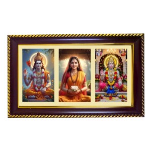 Ram-Sita-Hanuman Photo Frame 12x8 Inch | Glossy Maroon Polystyrene Frame | Divine Wall & Table Decor | Temple Decoration & Gift Item (Pack Of 1) (F21332) Ram-Sita-Hanuman Photo Frame 12x8 Inch | Glossy Maroon Polystyrene Frame | Divine Wall & Table Decor | Temple Decoration & Gift Item (Pack Of 1) (F21332)