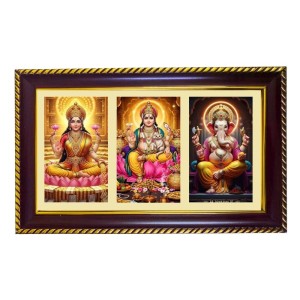 Lakshmi-Kubera-Ganesha Photo Frame 10x6 Inch | Glossy Maroon Polystyrene Frame | Divine Wall & Table Decor | Temple Decoration & Gift Item (Pack Of 1) (F21395) Lakshmi-Kubera-Ganesha Photo Frame 10x6 Inch | Glossy Maroon Polystyrene Frame | Divine Wall & Table Decor | Temple Decoration & Gift Item (Pack Of 1) (F21395)