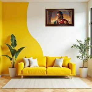 Lord Krishna And Lord Bharat Photo Frame 8x4 Inch | Glossy Maroon Polystyrene Frame | Divine Wall & Table Decor | Temple Decoration & Gift Item (Pack Of 1) (F20398) Lord Krishna And Lord Bharat Photo Frame 8x4 Inch | Glossy Maroon Polystyrene Frame | Divine Wall & Table Decor | Temple Decoration & Gift Item (Pack Of 1) (F20398)