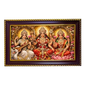 Tri Devi Photo Frame 12x8 Inch | Glossy Maroon Polystyrene Frame | Divine Wall & Table Decor | Temple Decoration & Gift Item (Pack Of 1) (F20121) Tri Devi Photo Frame 12x8 Inch | Glossy Maroon Polystyrene Frame | Divine Wall & Table Decor | Temple Decoration & Gift Item (Pack Of 1) (F20121)