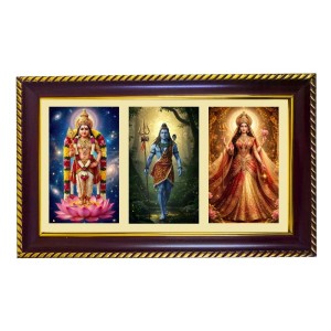 Murgun-Shiva-Parvti Photo Frame 12x8 Inch | Glossy Maroon Polystyrene Frame | Divine Wall & Table Decor | Temple Decoration & Gift Item (Pack Of 1) (F21455) Murgun-Shiva-Parvti Photo Frame 12x8 Inch | Glossy Maroon Polystyrene Frame | Divine Wall & Table Decor | Temple Decoration & Gift Item (Pack Of 1) (F21455)