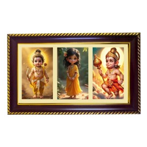 Ram-Sita-Hanuman Photo Frame 14x10 Inch | Glossy Maroon Polystyrene Frame | Divine Wall & Table Decor | Temple Decoration & Gift Item (Pack Of 1) (F21245) Ram-Sita-Hanuman Photo Frame 14x10 Inch | Glossy Maroon Polystyrene Frame | Divine Wall & Table Decor | Temple Decoration & Gift Item (Pack Of 1) (F21245)