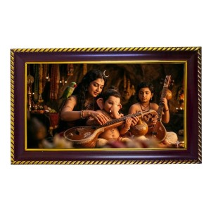 Mata Parvti Ganesha Photo Frame 10x6 Inch | Glossy Maroon Polystyrene Frame | Divine Wall & Table Decor | Temple Decoration & Gift Item (Pack Of 1) (F20606) Mata Parvti Ganesha Photo Frame 10x6 Inch | Glossy Maroon Polystyrene Frame | Divine Wall & Table Decor | Temple Decoration & Gift Item (Pack Of 1) (F20606)