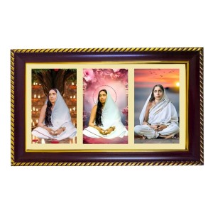 Sarada Devi Photo Frame 10x6 Inch | Glossy Maroon Polystyrene Frame | Divine Wall & Table Decor | Temple Decoration & Gift Item (Pack Of 1) (F21253) Sarada Devi Photo Frame 10x6 Inch | Glossy Maroon Polystyrene Frame | Divine Wall & Table Decor | Temple Decoration & Gift Item (Pack Of 1) (F21253)