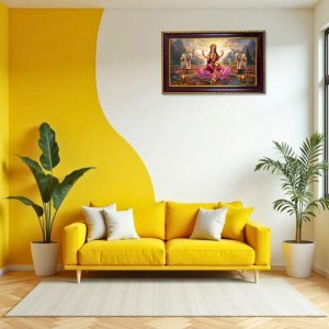 Mata Laxmi Photo Frame 8x4 Inch | Glossy Maroon Polystyrene Frame | Divine Wall & Table Decor | Temple Decoration & Gift Item (Pack Of 1) (F20629) Mata Laxmi Photo Frame 8x4 Inch | Glossy Maroon Polystyrene Frame | Divine Wall & Table Decor | Temple Decoration & Gift Item (Pack Of 1) (F20629)