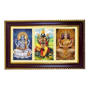 Vishnu-Balaji-Lakshmi Photo Frame 8x4 Inch | Glossy Maroon Polystyrene Frame | Divine Wall & Table Decor | Temple Decoration & Gift Item (Pack Of 1) (F21044) Vishnu-Balaji-Lakshmi Photo Frame 8x4 Inch | Glossy Maroon Polystyrene Frame | Divine Wall & Table Decor | Temple Decoration & Gift Item (Pack Of 1) (F21044)
