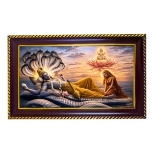 Lord Vishnu Photo Frame 8x4 Inch | Glossy Maroon Polystyrene Frame | Divine Wall & Table Decor | Temple Decoration & Gift Item (Pack Of 1) (F20342) Lord Vishnu Photo Frame 8x4 Inch | Glossy Maroon Polystyrene Frame | Divine Wall & Table Decor | Temple Decoration & Gift Item (Pack Of 1) (F20342)
