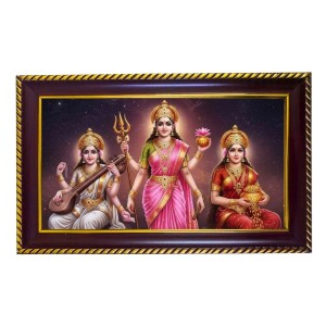 Tri Devi Photo Frame 8x4 Inch | Glossy Maroon Polystyrene Frame | Divine Wall & Table Decor | Temple Decoration & Gift Item (Pack Of 1) (F20117) Tri Devi Photo Frame 8x4 Inch | Glossy Maroon Polystyrene Frame | Divine Wall & Table Decor | Temple Decoration & Gift Item (Pack Of 1) (F20117)