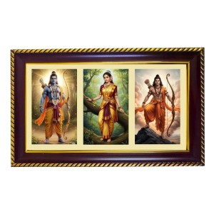 Vishnu-Ram-Sita Photo Frame 10x6 Inch | Glossy Maroon Polystyrene Frame | Divine Wall & Table Decor | Temple Decoration & Gift Item (Pack Of 1) (F21010) Vishnu-Ram-Sita Photo Frame 10x6 Inch | Glossy Maroon Polystyrene Frame | Divine Wall & Table Decor | Temple Decoration & Gift Item (Pack Of 1) (F21010)